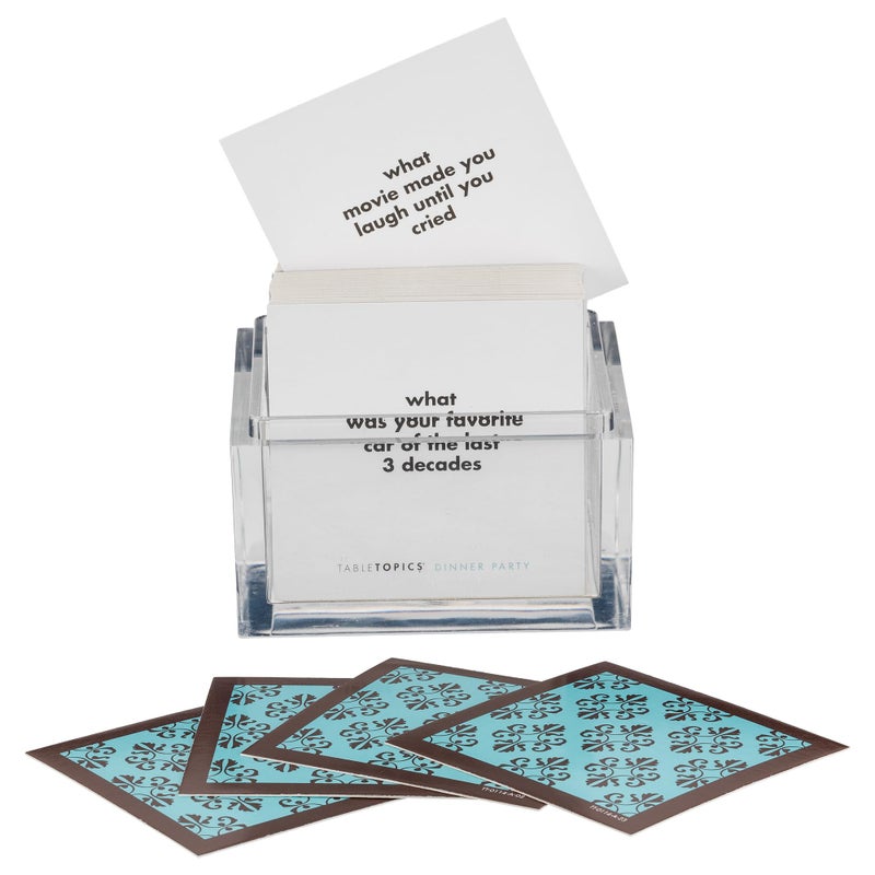 TableTopics Dinner Party Conversation Cards for Adults to Enjoy Getting to Know Each Other, 135 Entertaining Questions & Ice Breakers for Parties & Gatherings, Unique Host Gift - Image 2